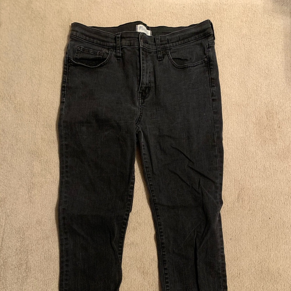 COPY - Black mid rise Madewell Jeans